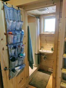 Going Tiny House Bathroom Storage