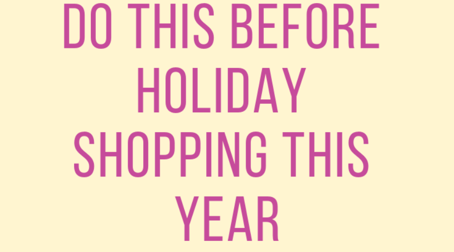 Do This Before Holiday Shopping This Year Logo